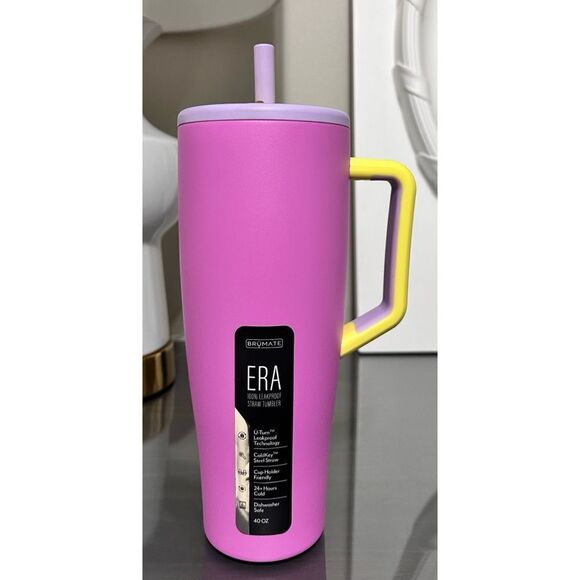 NWT LIMITED EDITION Brumate 40oz Era, PINK CABANA - Picture 1 of 5